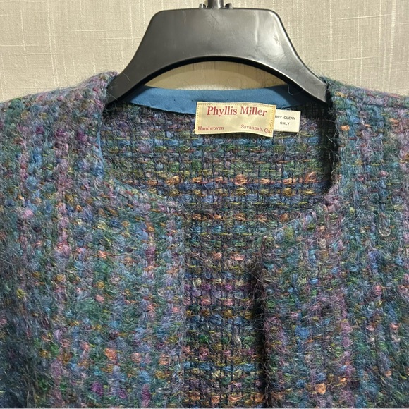 Hand Crafted Jackets & Blazers - Vintage Hand woven sweater/jacket